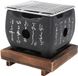 Allecto Mini BBQ Grill pour Camping en Plein Air et Usage Familial avec Chauffage Rapide et Conception Portable (19,5x18cm)