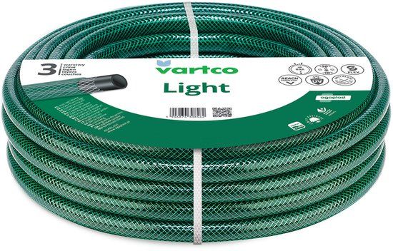 Vartco Light Tuinslang 1" 20m - 3-lagige - 20 bar - groen