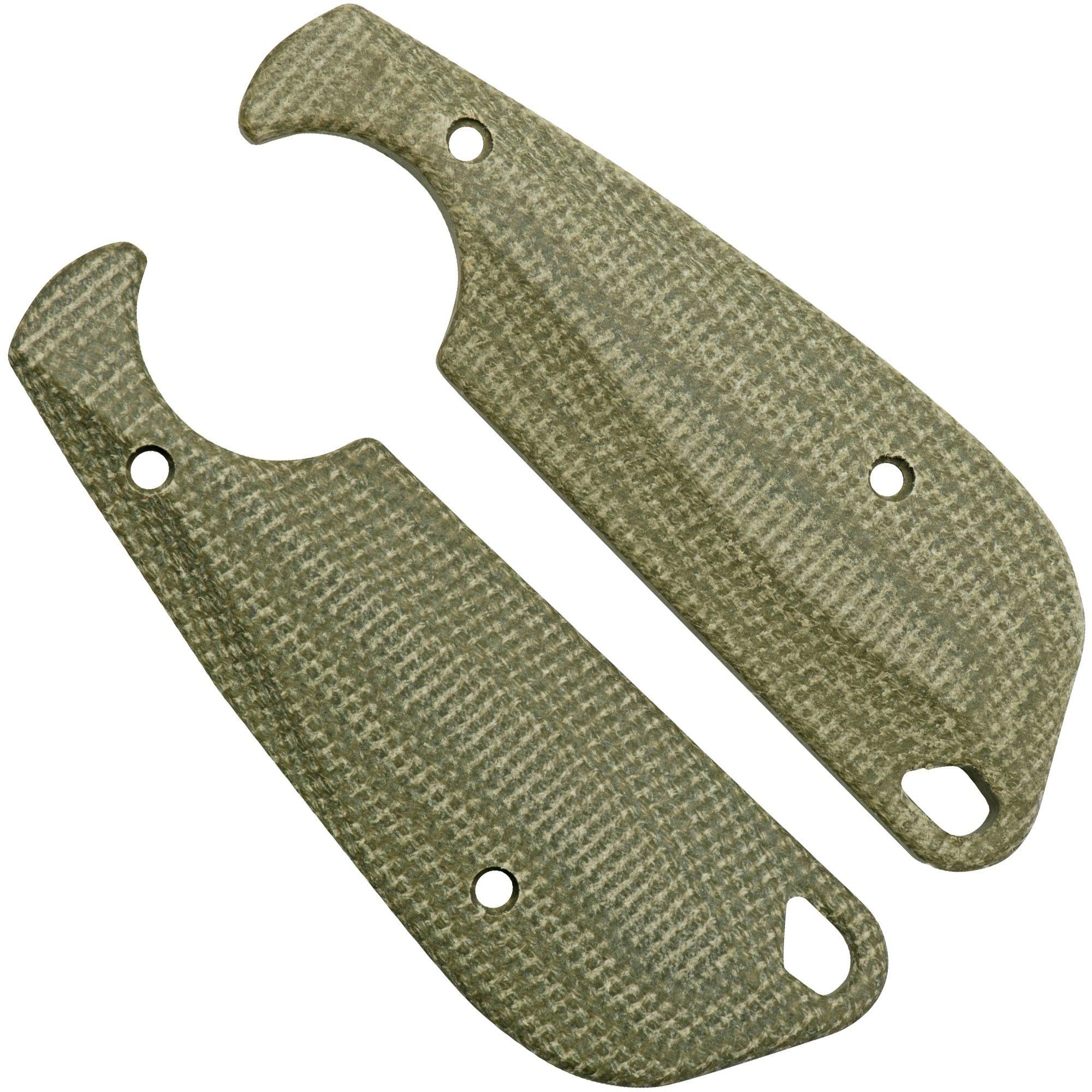 Flytanium CRKT Minimalist Flex FLY-1101 Green Micarta Scales
