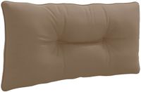 vidaXL Coussin de dossier PUTTEN 100% Polyester Taupe 80 x 40 x 10 cm