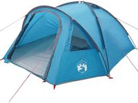 VidaXL Koepeltent 4-persoons blauw taft waterdicht