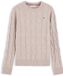 Tommy Hilfiger Dames Gebreide Trui Wol Lichtbruin L