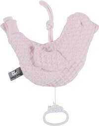 Baby's Only Gebreid Muziekdoosje Vogel Sun - Classic Roze/Baby Roze