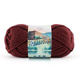 Lion Brand Yarn Company 135-189 Breigaren, bordeauxrood