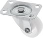 AMIG zwenkwiel/transportwiel - D30mm - nylon - 45kg draagvermogen - wit