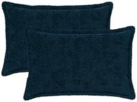 vidaXL Kussensloop - 2 stuks - Marineblauw - 30 x 50 cm