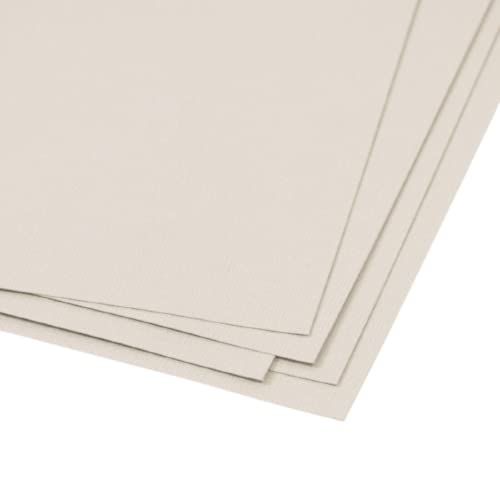 Craftelier - Set van 5 dozen, gestructureerd canvas, 30 x 30 cm, grijs - 8435487565858