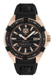 Plein Sport PSFDA0424 Heren Polshorloge Zwart Siliconen Quartz URBAN PULSE
