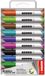 Kores Whiteboard & Flipover markers Kores XW2, beitelpunt 3-5mm etui 10 stuks