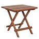 Spetebo Table d'appoint en bois, pliable, huilé naturel - 50 x 50 cm