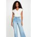 Morgan top met strass-steentjes - wit