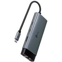 TP-Link UH6120C 6-in-1 USB-C Hub, 1 HDMI 4K @60Hz, 1 Gigabit Ethernet, 1 PD Rapida bij 100W, 3 poorten USB 3.0 (2 USB-C, 1 USB-A), SuperSpeed met 5 Gbit/s, adapter voor Windows, Mac OS X, iOS, Android