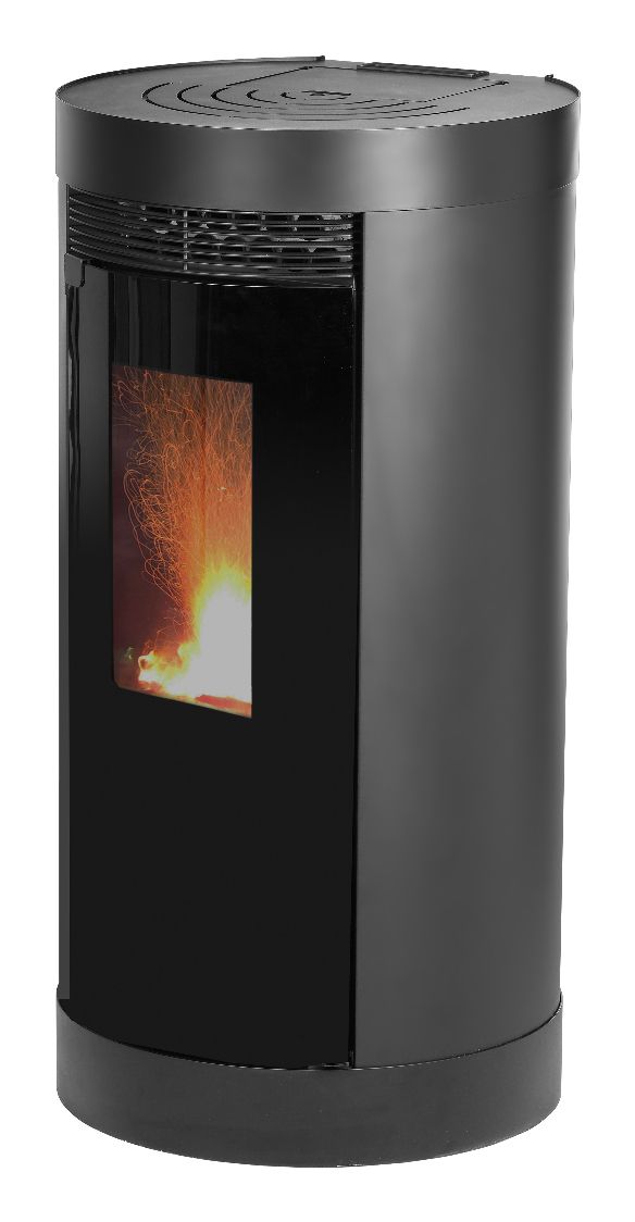 Qlima Amadea 116 Black Pelletkachel - 10,3 kW - Zwart
