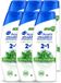 Head & Shoulders 6 x 2-in-1 Menthol Fresh Anti-Roos Shampoo - 300 ml