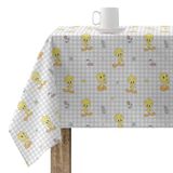 BELUM tafelkleed van harsgecoat weefsel, 250 x 140 cm, vlekbestendig, model Tweety 2, grijs