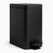Relaxdays Prullenbak badkamer - 10 l - smal - softclose - zwart
