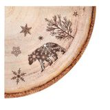 Homéa, Set van 12 3-laags papieren servetten D32Cm Dieren Op Hout