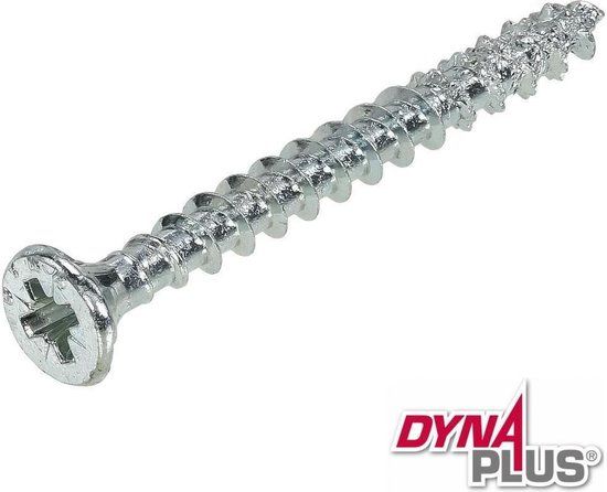 Dynaplus Unischroef - Pozidrive - 3 x 35 mm - Verzinkt - 200 stuks