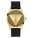 Guess Badge GW0916G1 Horloge - Siliconen - Zwart - Goudkleurig - Ø 44 mm