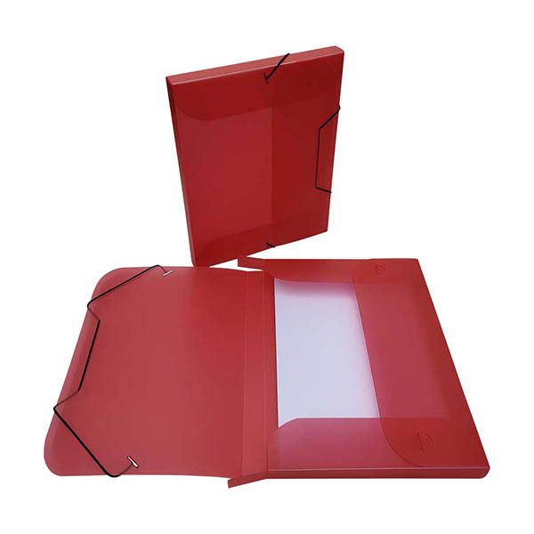 Bronyl elastobox transparant rood 25 mm