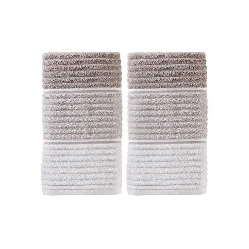 SKL Home Planet Ombre Handdoeken Set - Taupe - 2 stuks