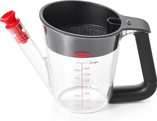 Merkloos OXO Good Grips kleine vetafscheider, 500 ml