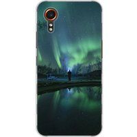 Samsung Galaxy XCover 7 Aurores boreales bedrukt siliconen hoesje