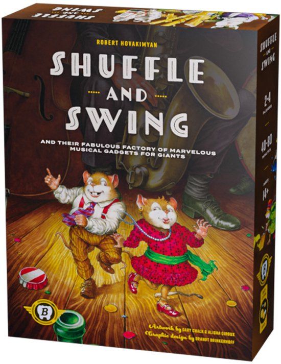 Bitewing Games Shuffle and Swing - Engelstalig Strategisch Bordspel met Rondel Mechanisme - Jazz Thema en Unieke Instrumenten