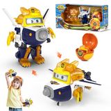 Super Wings Super Iron Paul 12,7 cm, Super Ball-Animal Power, speelgoedvliegtuig, transformerende robot, transformerende actiefiguur, speelgoed voor kinderen van 3, 4, 5, 6, 7, 8, 9, 10 jaar, jongens