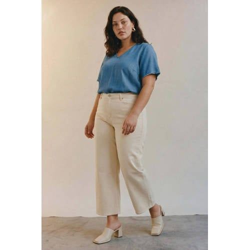 VERO MODA CURVE top medium blue denim