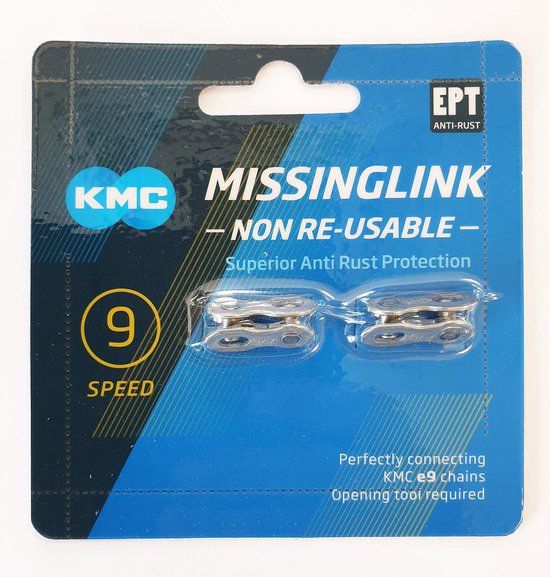 KMC MissingLink 9NR EPT - 9-speed - zilver - 2 stuks