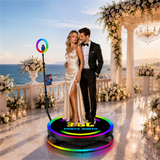 NONE 80cm 360° Draaiende Selfie-Cameracabine met LED-Verlichting