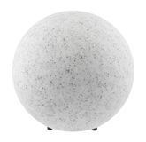GTV - Tuinuitrusting MARMO tuinlamp kogellamp voor tuin 25 cm bol buitenlamp IP65 3 m lange stroomkabel | 4 pennen, grijs
