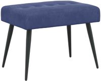 vidaXL Canapé avec réglage par boutons Bleu police 60 x 40 x 45 cm velours