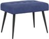 vidaXL Canapé avec réglage par boutons Bleu police 60 x 40 x 45 cm velours