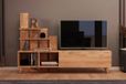 Hanah Home Stijlvolle tv-standaard, Atlantic Pine, 160 x 115 x 33 cm