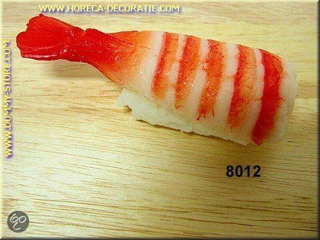 Horeca-decoratie.com Nigiri Sushi Ebi garnaal dummy - 8719075996300