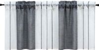 Shenzhen Haorui Industrial Technology Co., Ltd. Vitrage à Rayures - Semi-Transparent - 1 Pièce - Gris - 45 x 120 cm