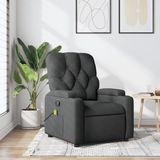 vidaXL Massagestoel donkergrijs stof