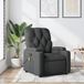vidaXL Fauteuil d'massage gris foncé tissu