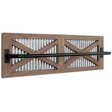 Autumn Alley Boerderij Rustieke Handdoekenrek Houder - Houten Handdoekenrek - Boerderij Handdoekhouder voor Rustieke Badkamer en Boerderij Keuken Stijl Decor - 24" Muur Gemonteerd, Rustiek Bruin