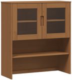 vidaXL Hutch MOLDE Karamel 90 x 35 x 100 cm Massief grenenhout