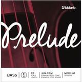 D'Addario J614-1/2M roestvrij staal Prelude contrabass enkele snaar 'E' koolstofvezelstaal/nikkel 1/2 medium