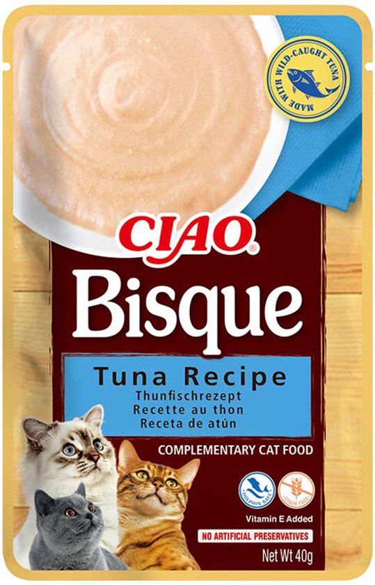 Inaba Ciao Bisque Natvoer - Kat - Tonijn