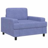 vidaXL Fauteuil Jeans Blauw Stof