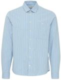 Casual Friday Blauw Gestreept Shirt met lange mouwen S