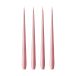 ester & erik Bougie ester & erik Lot de 4 laquée vieux rose, 42 cm