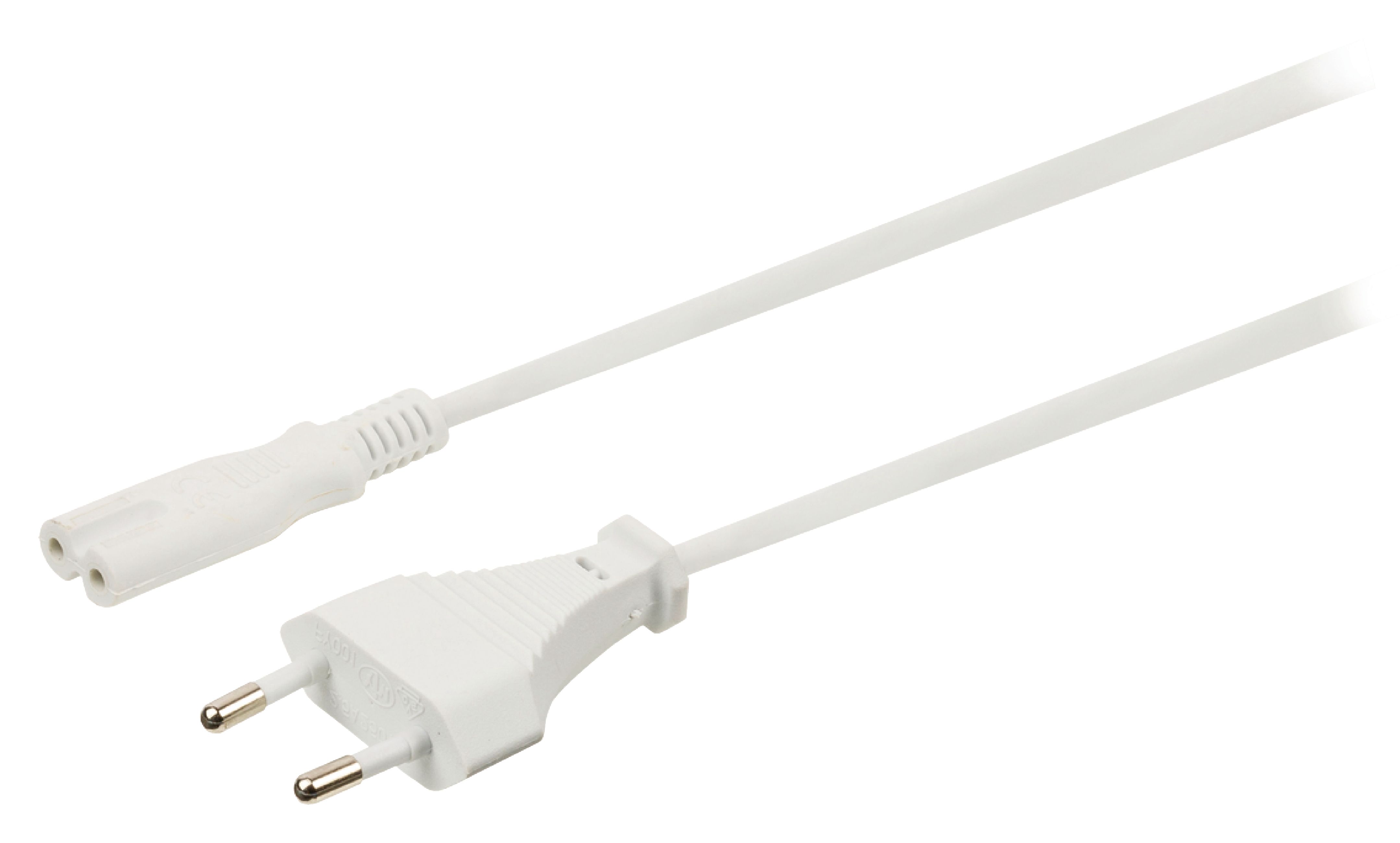CableXpert Stroomkabel met C7 8 vormige plug wit 1
