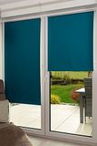 K-home 540000-29 Klemmfix Rollo blackout, Petrol, 95 x 200 cm (B x L)