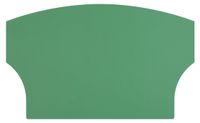 Tapis de travail antistatique, courbé, 317 x 194 mm, vert